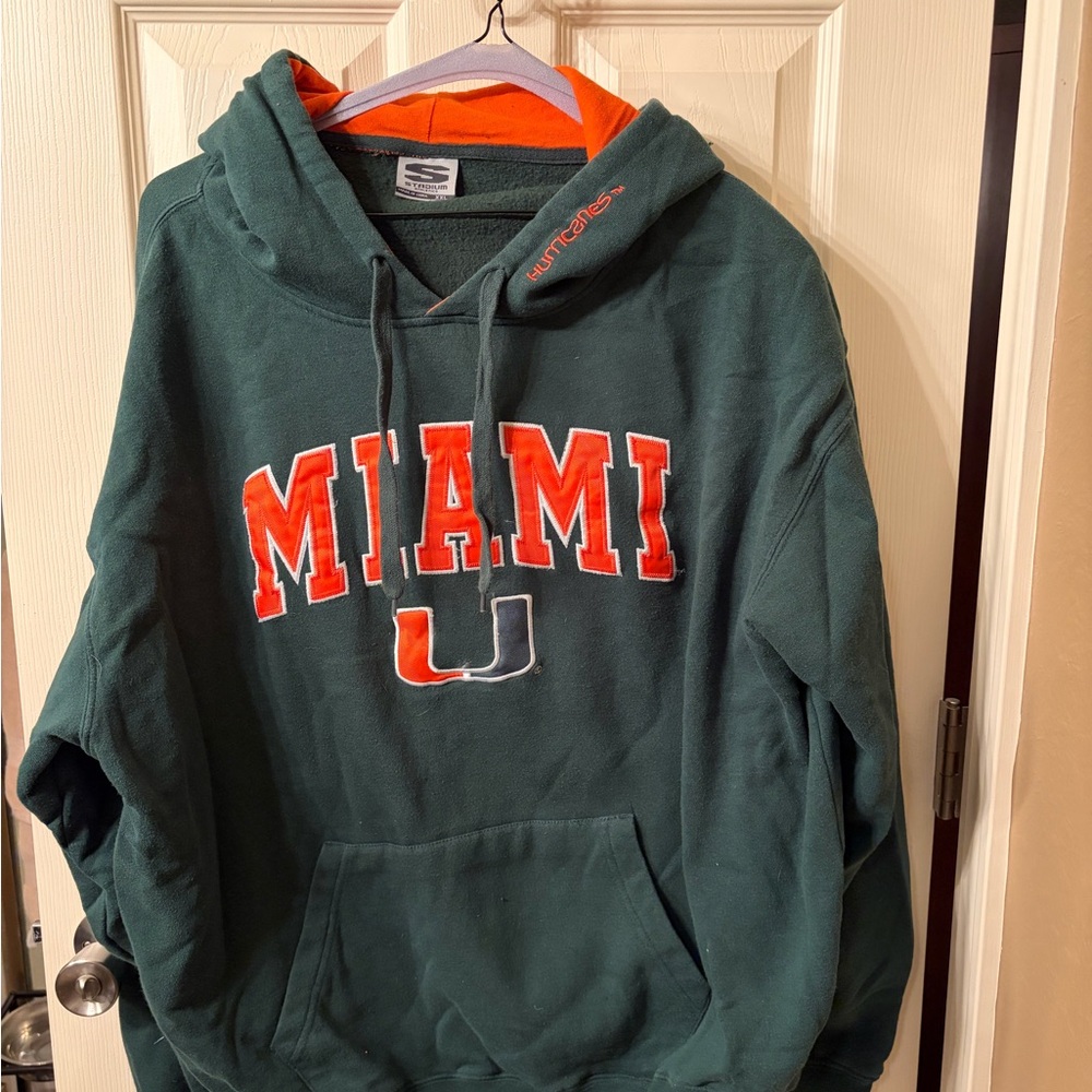 Stadium Athletics Dark Green Miami Hoodie